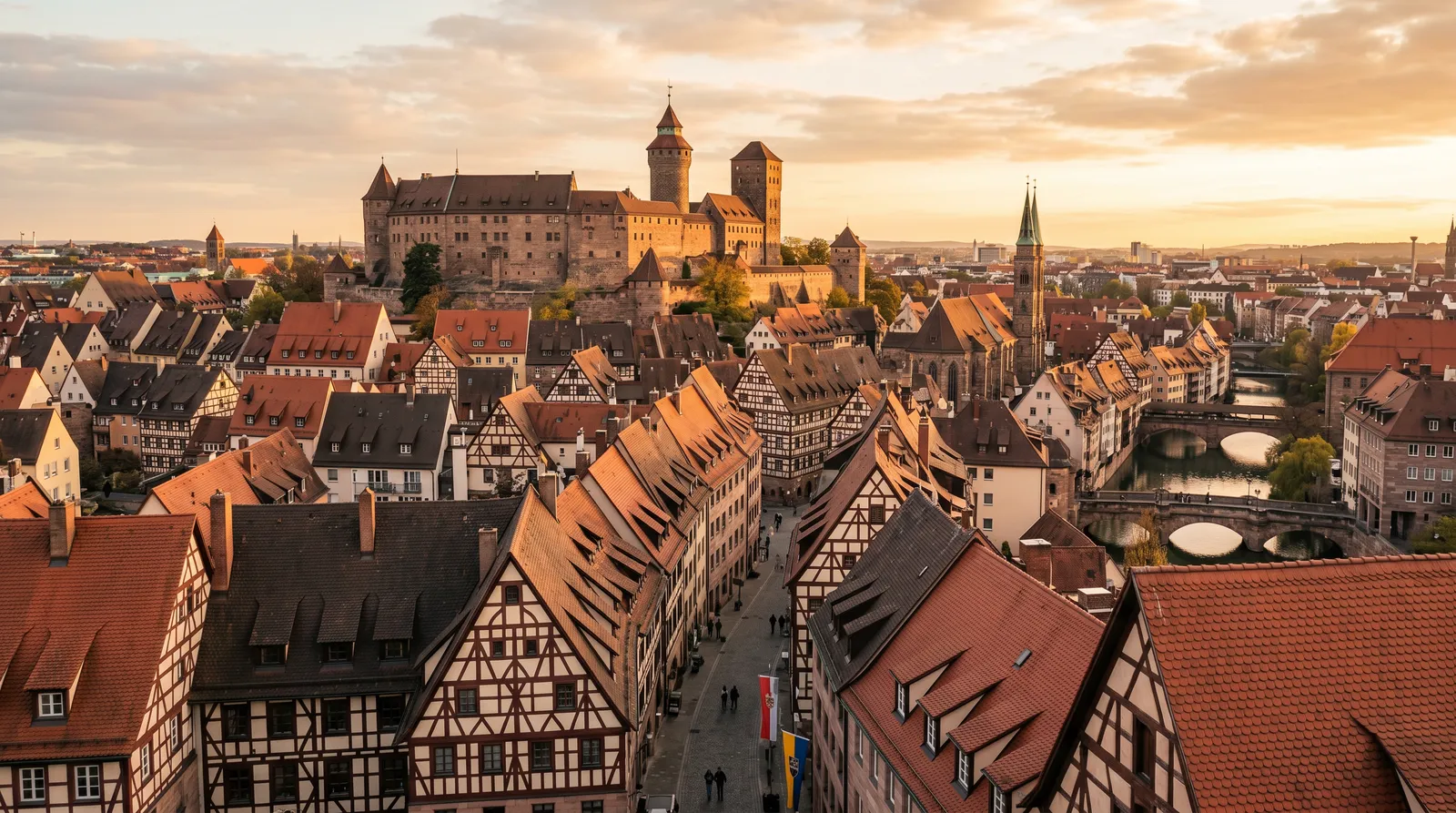 Umzugsunternehmen in Nürnberg – Nürnberger Kaiserburg über der Altstadt